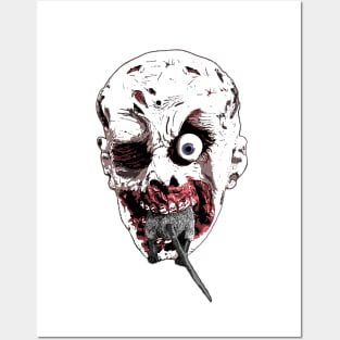 Zombie eating, zombie apocalypse virus outbreak Posters and Art